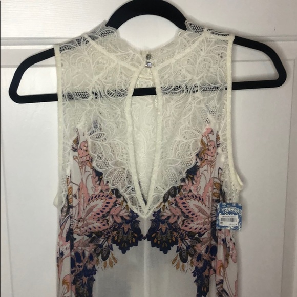 NWT Free People Ivory Combo Dress - Picture 4 of 4